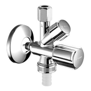 Schell Kombi-Eckventil QUICK Comfort Stecktechnik, verchromt
