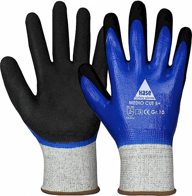 Hase Montagehandschuhe Medio Cut Level 5 Größe 10, Dyneema
