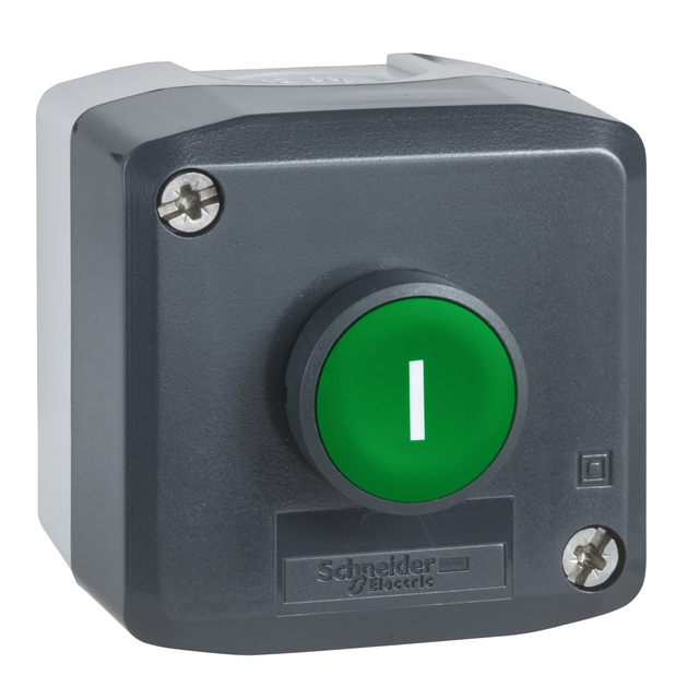 Schneider Electric Gehäuse m.Taster fl gn 1S1Ö (I) XALD102E