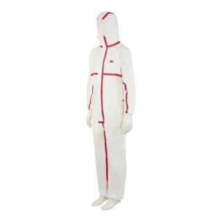 3M Schutzanzug 4565 weiß/rot, Typ 4/5/6 Größe S