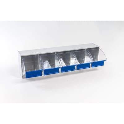 Hünersdorff MultiStore Riegel Nr. 5 schlagfester Kunststoff lichtgrau B601xT163xH136 mm