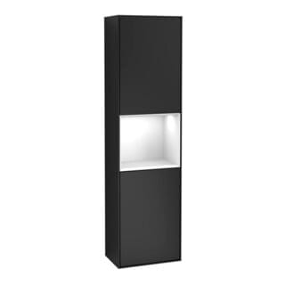 V&B Hochschrank Finion 41,8x151,6cm, r, Rg g wh. Lac, bla m Lac