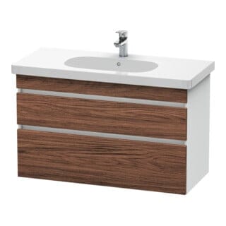 Duravit Waschtischunterschrank DuraStyle 100x45,3cm, N dk/we ma, 2 SchKa., wandhängend