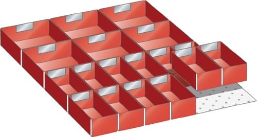 Lista Set Einsatzkästen 27x36E/36x27E (BxTxFH) 612x459x50mm