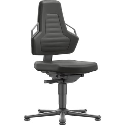 bimos Nexxit mit Gleiter Kunstlederpolster Grifffarbe grau Sitzhöhe 450-600 mm