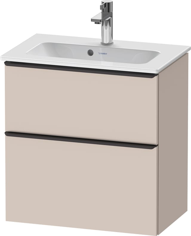 Duravit Waschtischunterschrank D-Neo Compact 61x37,2, sw/Taup m, 1 Kast, 1 A, wandhängend