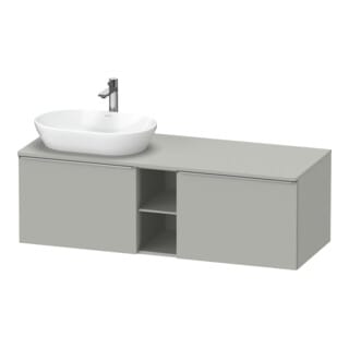 Duravit Waschtischunterschrank D-Neo 140x55cm, 2 A, 1 Pl, B L, ES geb/grau ma
