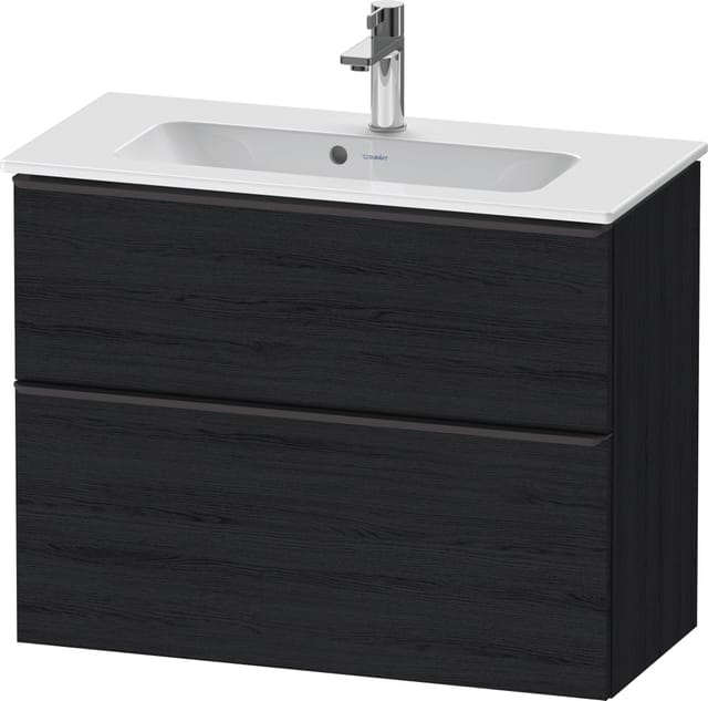 Duravit Waschtischunterschrank D-Neo Compact 81x37,2, sw/Ei s, 1 Kast, 1 Ausz., wandhängend