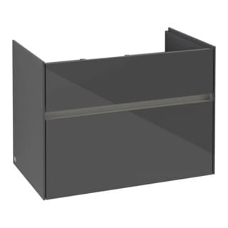 V&B Waschtischunterschrank Collaro 75,4x54,6x44,4cm, WT mi, LED, glo Gr