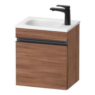 Duravit Waschtischunterschrank wandhängend Sivida 40x44x29,5cm, Tür, re, Nussb Nat, Gr. sw