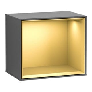 V&B Regalmodul Wandbeleuchtung Finion 41,8x35,6x27cm, Reg gol m, Anthrac. matt