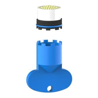 Keuco Strahlregler Ersatzt.ARM 50100 Cache M16,5x1 gelb, passend zu 51609