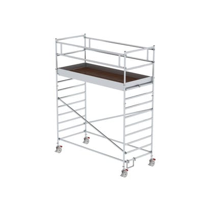 MUNK Rollgerüst 1,35 x 3,0 m mit Doppel-Plattform, Plattformhöhe 3 m