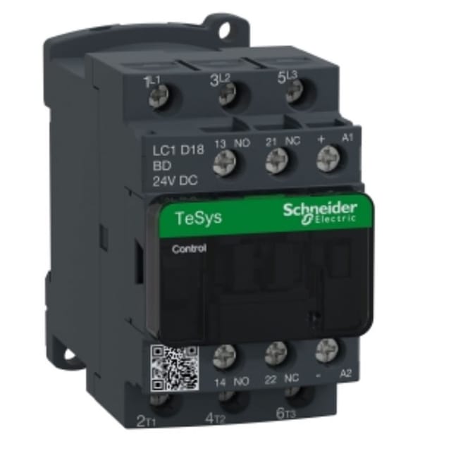 Schneider Electric Leistungsschütz 18A 24VDC LC1D18BD