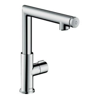 hansgrohe Waschtisch-Einhebelmischer 220 Axor Uno Sel. Ausl. 160mm, m Zugst.Abl.Gar., chrom