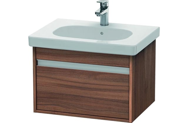 Duravit Waschtischunterschrank Ketho 60x45,5cm, Nussb Nat, 1 Ausz., wandhängend