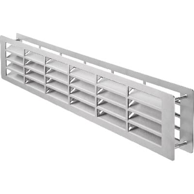 HOJU,Badez.Lüftungsgitter L 457mm, H 92mm weißaluminium