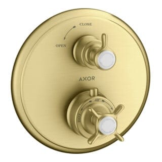 hansgrohe Fertigmontageset Axor Montreux UP-THM, m Absperrventil, Kreuz, brush. br