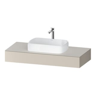 Duravit Konsole Qatego 120x55x17cm, taupe matt, 1 Ausschnitt