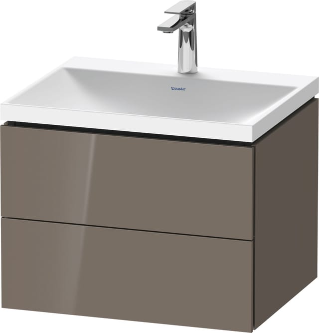 Duravit Möbel-Set L-Cube 60x48x48cm, m HL, flan. Gr hgl, 2 Schub.