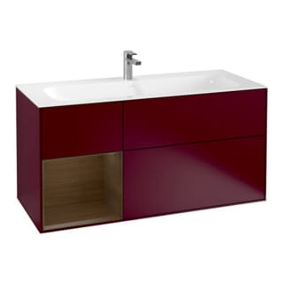 V&B Waschtischunterschrank Wandbeleuchtung Finion 119,6x59,1cm, Reg li wal ven, Peony Matt