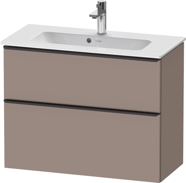 Duravit Waschtischunterschrank D-Neo Compact 81x37,2, sw/Bas m, 1 Kast, 1 A, wandhängend