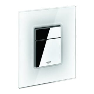 Grohe Abdeckplatte 42369 mit Drucktaste moon white