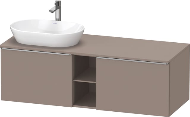 Duravit Waschtischunterschrank D-Neo 140x55cm, 2 A, 1 Pl, B L, ES geb/Bas ma