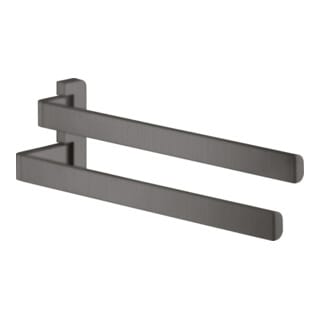 hansgrohe Handtuchhalter Axor universal 409mm, 2-arm, schwenkb., brush. bla vc