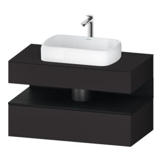 Duravit Waschtischunterschrank Qatego 100x55x60cm, E sw/gra m, Pl, Nischenb