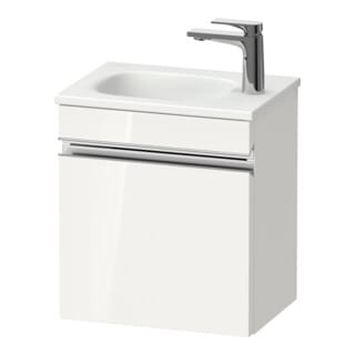Duravit Waschtischunterschrank wandhängend Sivida 40x44x29,5cm, Tür, re, we. hgl, Gr. chr