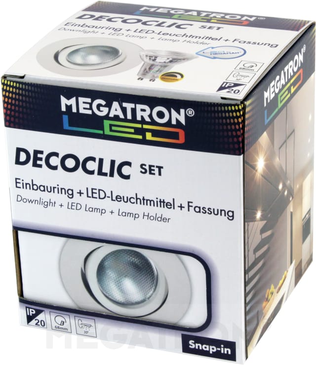 Megatron LED-Einbauspot Set 2800K dim ws MT75401