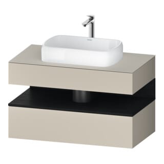 Duravit Waschtischunterschrank Qatego 100x55x60cm, E sw/tau m, Pl, Nischenb