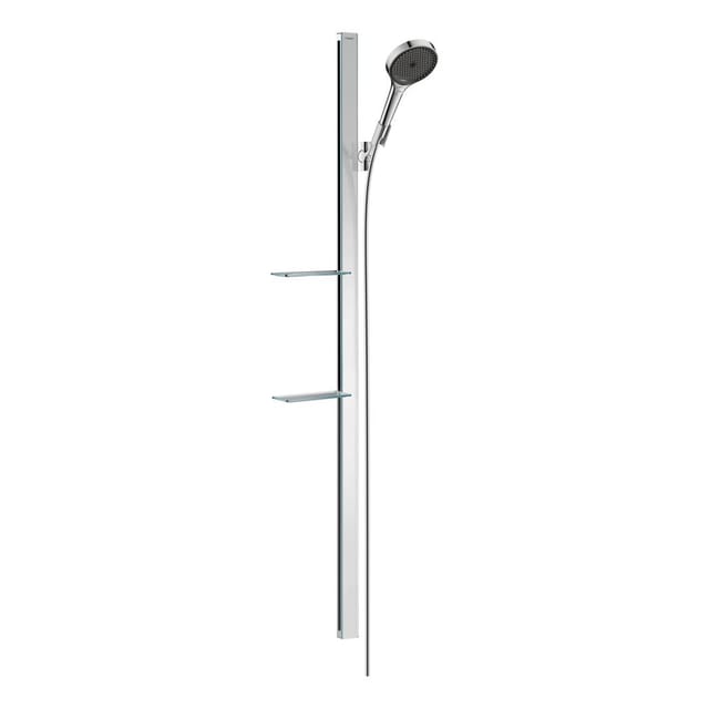 hansgrohe Brause-Set Rainfinity 130 1500mm BrSt + Schale, 3jet, 14 l/m., chr