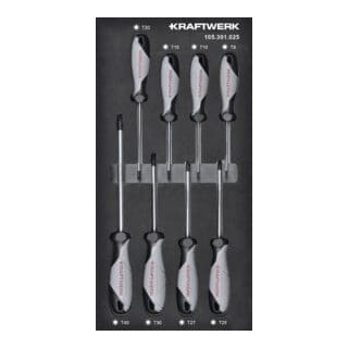 Kraftwerk Schraubendreher TX 8-tlg. 20x40 Einlage