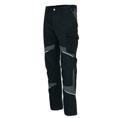 Kübler ACTIVIQ cotton+ Damenhose schwarz/anthrazit 54