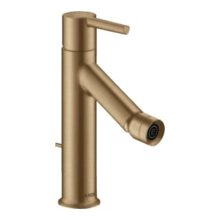 hansgrohe Bidet-Einhebelmischer Axor Starck A 104mm, m HG, ZugstAblGar, brush. bron
