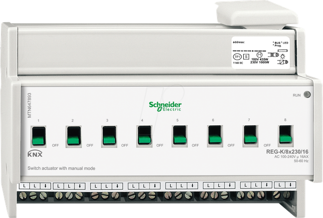 Schneider Electric Schaltaktor REG-K/8x230/16 MTN647893