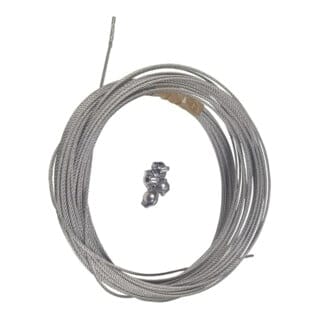 Grundfos Niro-Stahlseil 10 m, d= 5mm, mit 4x Bügelklemmen
