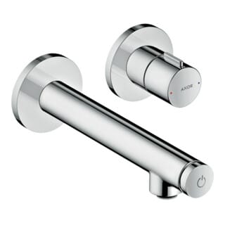 hansgrohe Fertigset Axor Uno Select UP-Waschtisch-Einhebelmischer, m Ausl. 158mm, brushed nickel