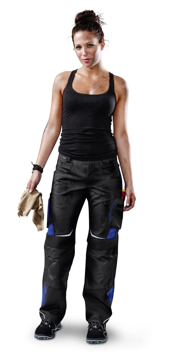 Kübler Pulsschlag Hose 2124 schwarz/kornblumenblau Größe 54
