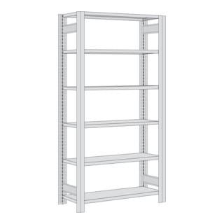 Regalwerk BERT Kleinteileregal Grundfeld Fachebene Fachboden HxBxT 2000x1285x600mm