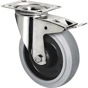 Cascoo Lenkrolle Mit Totalfeststeller Ø 100 Mm Serie R4e2 Kugellager Edelstahl