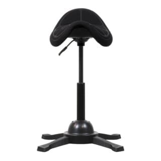 STIER Sattelhocker mit Sitzmulde Sitzhöhe 480-660mm schwarz