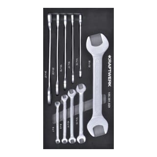Kraftwerk Maulschlüssel Satz 10-tlg. 20x40 Einlage