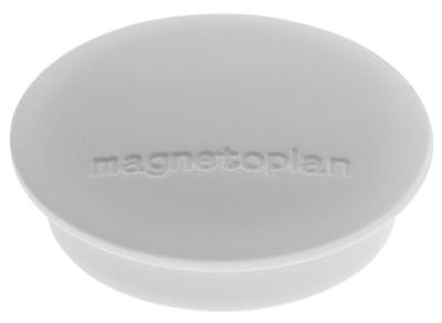 Magnetoplan Magnet Discofix Junior, 10 Stück, grau