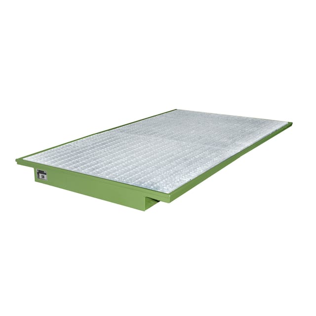Bauer Südlohn Einhängewanne EHW 2200, lackiert, Resedagrün