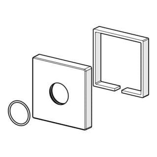 Hansa Deckplatte 59913326 75x75 mm chr