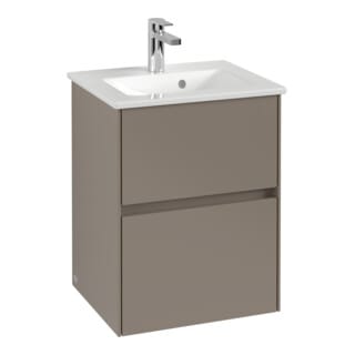 V&B Waschtischunterschrank Collaro 47,2x61x40,4cm, WT mittig, gaphite
