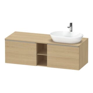 Duravit Waschtischunterschrank D-Neo 140x55cm, 2 A, 1 Pl, B R, ES geb/Ei Nat